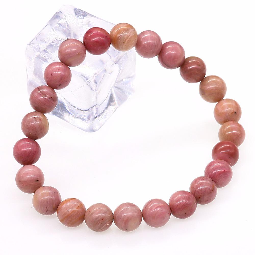 Natural Pink Rhodochrosite Stone Bracelet