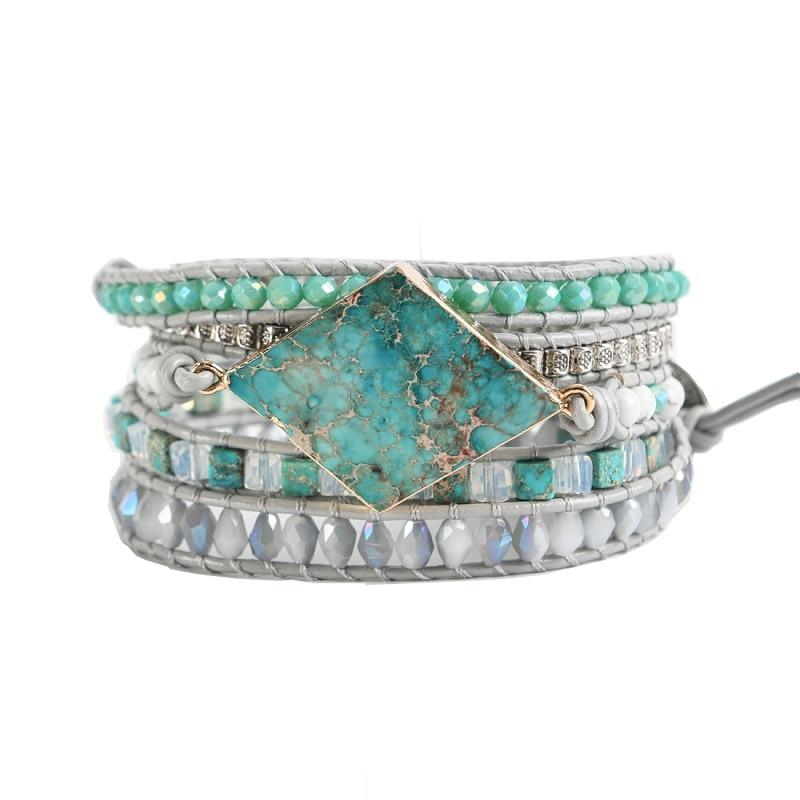 Imperial Jasper RE-ENERGIZING Wrap Bracelet- IN STOCK USA