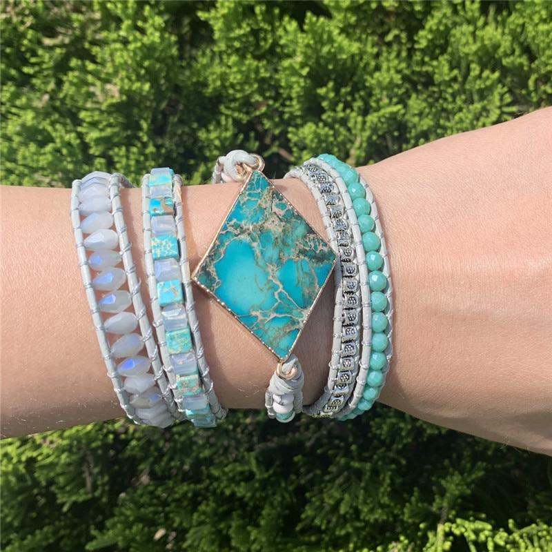 Imperial Jasper RE-ENERGIZING Wrap Bracelet- IN STOCK USA