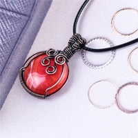 Thumbnail for Natural Stone Pendant Necklace with Chain