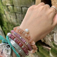 Thumbnail for Natural Handmade Sunstone 'BRIGHTENING' Bracelet