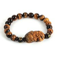 Thumbnail for Natural Tiger Eye Stone PIXIU Feng Shui Bracelet