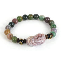 Thumbnail for Natural Indian Agate Stone PIXIU Feng Shui Bracelet