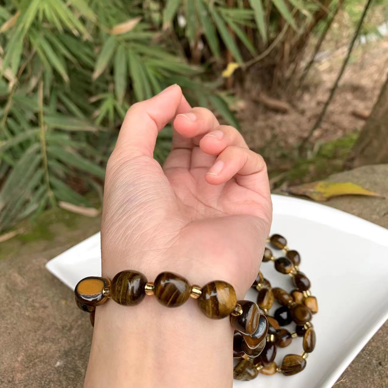 Simplistic Natural Tiger's Eye Bracelet