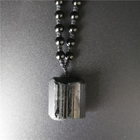 Thumbnail for Natural Black Tourmaline-#1 NEGATIVITY SHIELD Pendant