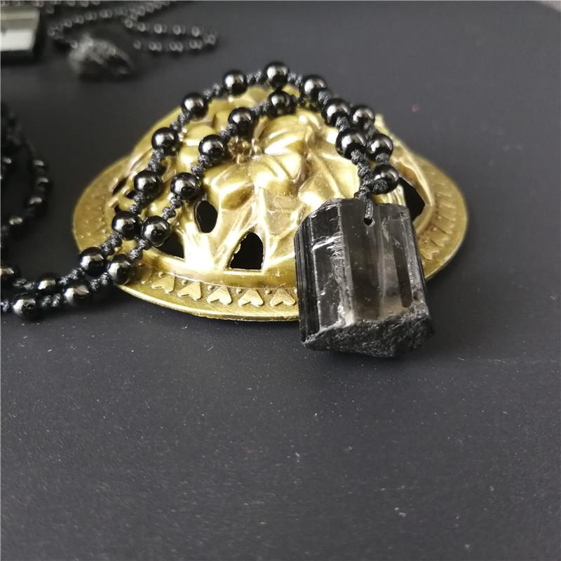 Natural Black Tourmaline-#1 NEGATIVITY SHIELD Pendant