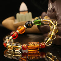 Thumbnail for Natural Citrine & the 5 Elements GOD of WEALTH Bracelet