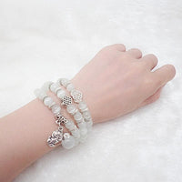 Thumbnail for Cat's Eye White Opal Stone Pi Xiu THIRD EYE Wealth Charm Bracelet