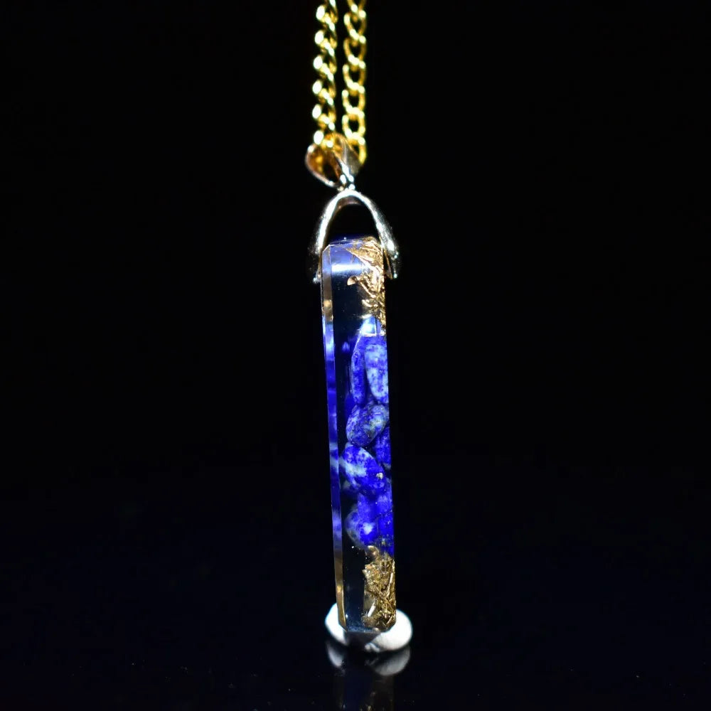 Natural Lapis Orgone Energy Pendant