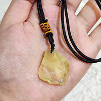 Thumbnail for Natural Citrine Pendant Raw Stone Necklace