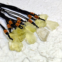 Thumbnail for Natural Citrine Pendant Raw Stone Necklace