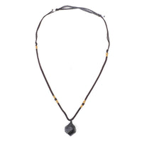 Thumbnail for Natural Black Tourmaline Protection Pendant Necklace