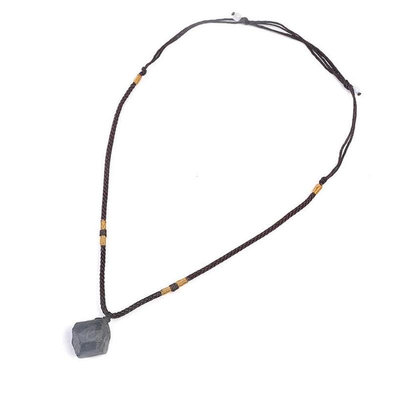 Natural Black Tourmaline Protection Pendant Necklace