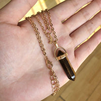 Thumbnail for Natural Healing Stone Moon Necklace