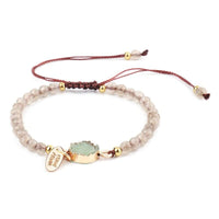 Thumbnail for Natural Stone Bead & Druzy Accent 3 pc  Bracelet Set-BEST PRICE!