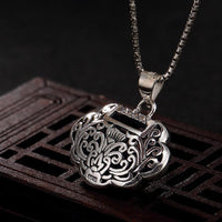 Thumbnail for Ethnic Thai Silver Ruyi Soot Lock Necklace