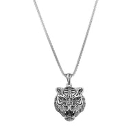 Thumbnail for Year of the Tiger Stainless Steel 'POWER' Necklace