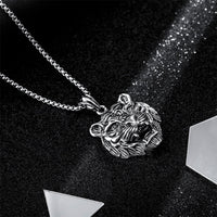 Thumbnail for Year of the Tiger Stainless Steel 'POWER' Necklace