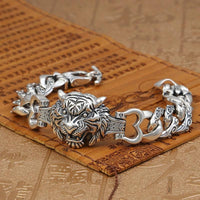 Thumbnail for Ethnic Thai Silver Men's 'Royal Bengal' Tiger Bracelet