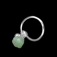 Thumbnail for THAI SILVER Chalcedony Blooming Lotus Ring