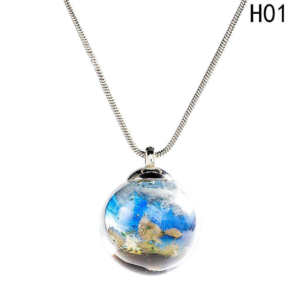 Dream World Ball Charm Necklace – Glaze Ball Pendant