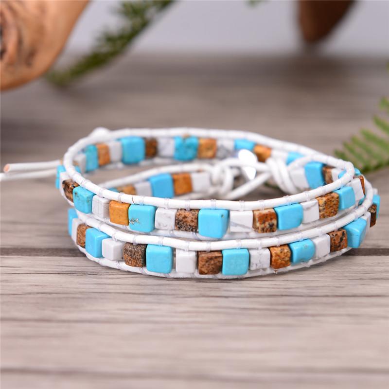 2 Strand Natural Agate Friendship Bracelets