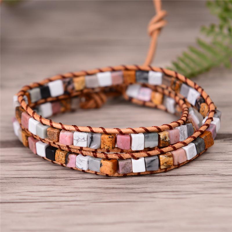 2 Strand Natural Agate Friendship Bracelets