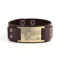 Thumbnail for Eye of Horus Protection Leather Bracelet YourSoulPlace