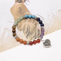 Thumbnail for 7 Chakra Heart Crystal Bracelet