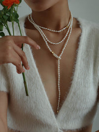 Thumbnail for Multi-Layer Elegant Pearl Necklace