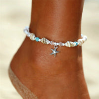 Thumbnail for Conch Starfish Pendant Beach Anklet