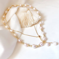 Thumbnail for Baroque Pearl Double Long Necklace