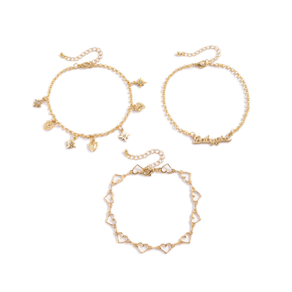 Multi-layer Chain Anklet Set