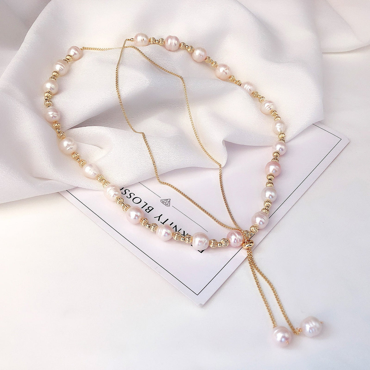 Baroque Pearl Double Long Necklace