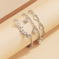 Thumbnail for Multi-layer Chain Anklet Set