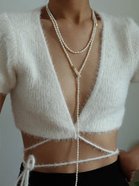 Thumbnail for Multi-Layer Elegant Pearl Necklace