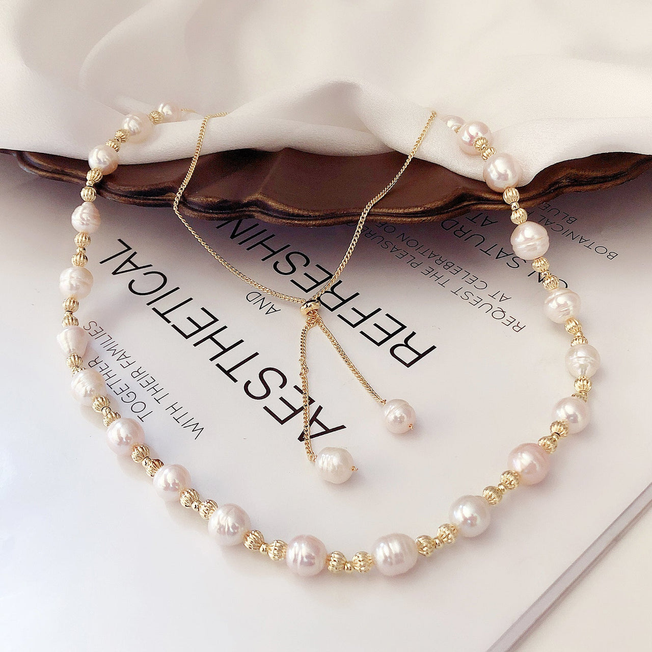 Baroque Pearl Double Long Necklace