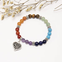 Thumbnail for 7 Chakra Heart Crystal Bracelet