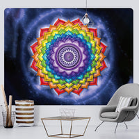Thumbnail for Om Mandala Psychedelic Indian Tapestry