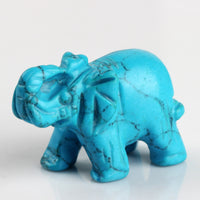 Thumbnail for NATURAL STONE CARVED ELEPHANT REIKI CRYSTAL