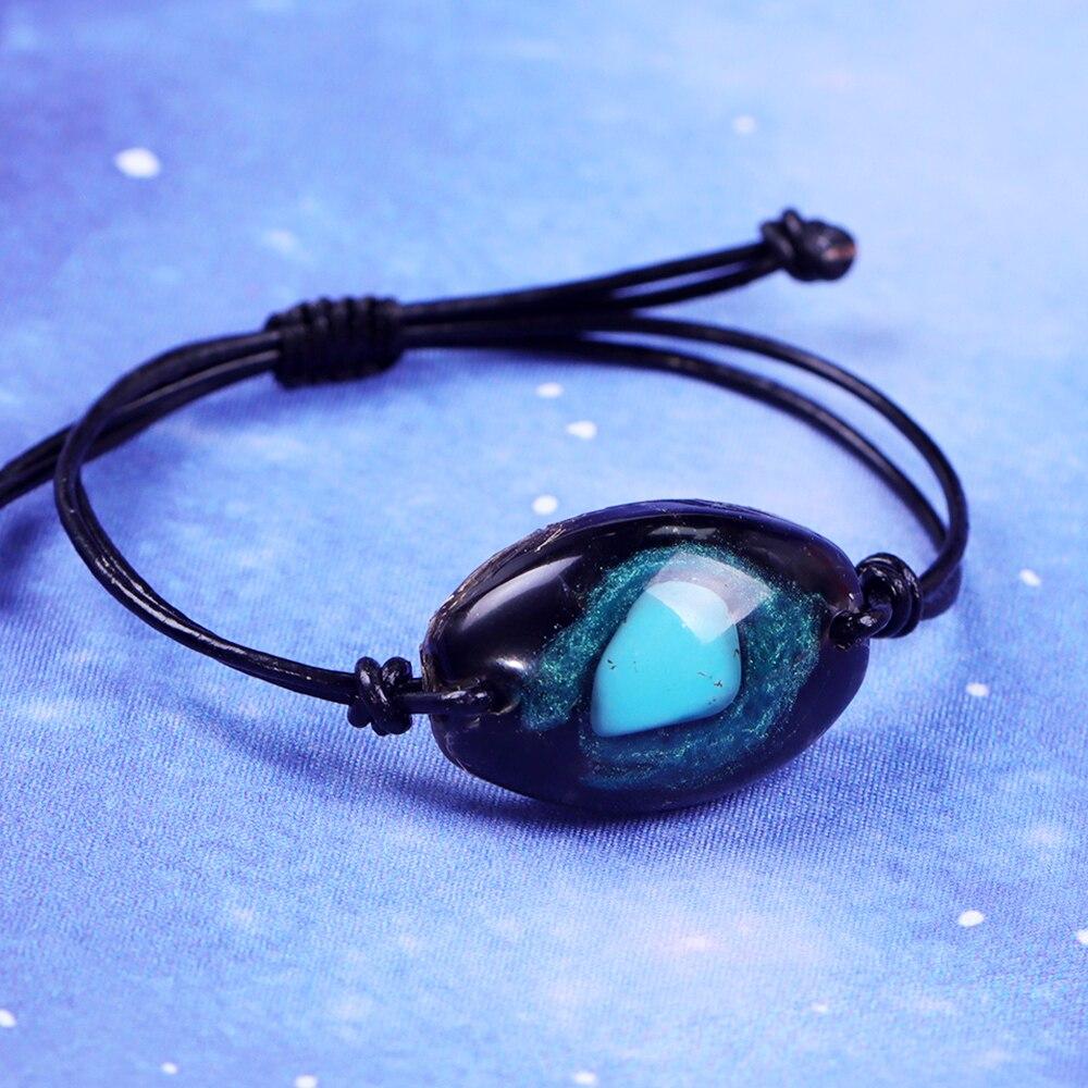 Handmade Turquoise & Obsidian 'PROSPERITY' ORGONITE Bracelet