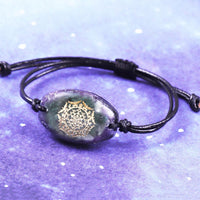 Thumbnail for Handmade Aventurine & Amethyst 'ALLEVIATE NEGATIVITY' ORGONITE Bracelet