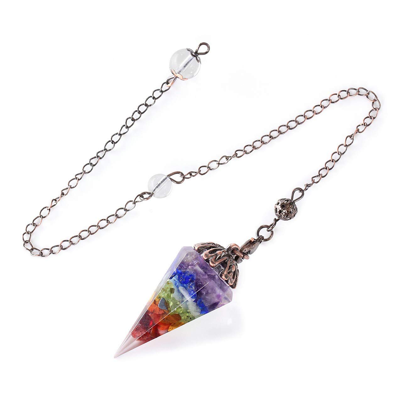 Orgonite Reiki 7 Chakra Healing Pendulum