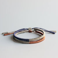 Thumbnail for Tibetan Buddhist Blessed  Knots Rope Bracelets Energy Set