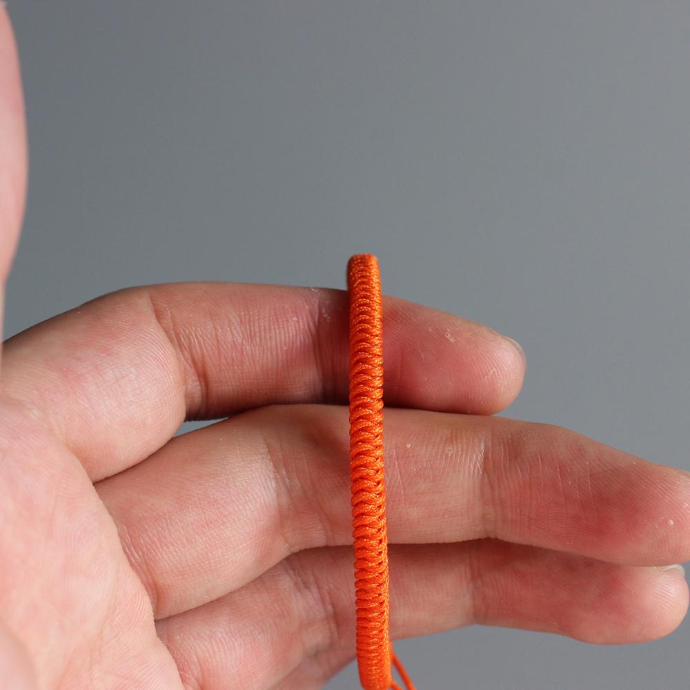 Orange Good Luck Tibetan Buddhist Lucky Knot Bracelet