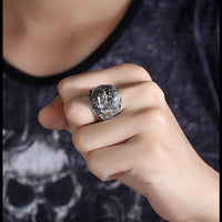 Thumbnail for THAI SILVER Two Tone Ancient Tiger 'FIERCE' Ring & Necklace