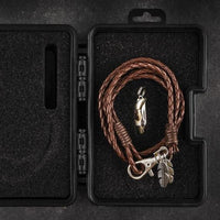 Thumbnail for Multifunction Edc Leather Survival Tool Necklace/ Bracelet