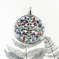 Thumbnail for Silver & Zirconia Hidden Rainbow Treasure Pendant Necklace