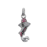 Thumbnail for Silver & Zirconia HARIWAKE Koi Pendant Necklace