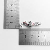 Thumbnail for Silver & Zirconia HARIWAKE Koi Pendant Necklace